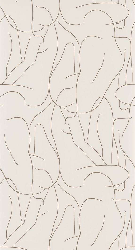 Francia design tapéta absztrakt női alak mintával