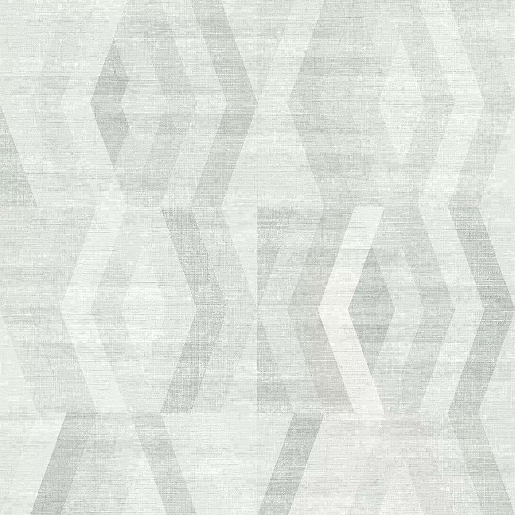 Geometriai mintás vlies design tapéta szürke színben