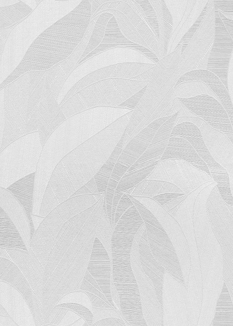 Geometrikus levél mintás metál halvány szürke színű design tapéta