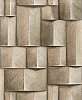 Geometrikus mintás fahatású beige színű dekor tapéta