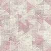 Geometrikus mintás tapéta szürke pink színekkel