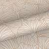Ginko levél mintás enyhén rózsaszínes terrakotta színű design tapéta