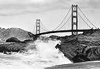Golden Gate híd fekete fehér fali poszter