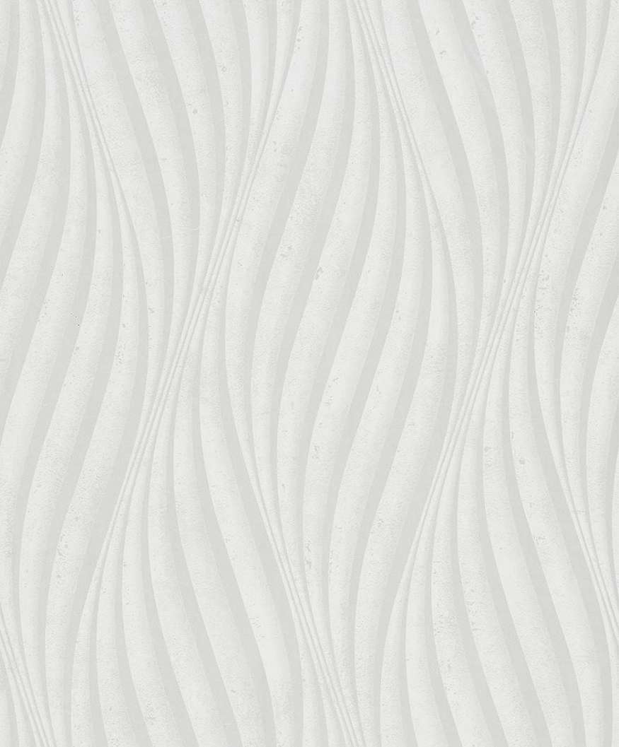 Göngyházfehér hullám mintás elegáns dekor tapéta mosható