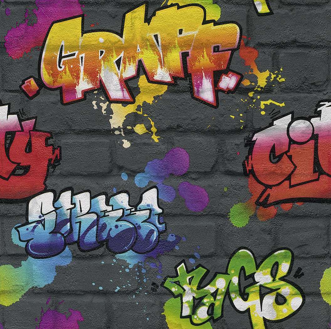 Graffiti stílusú gyerek tapéta