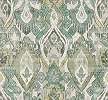 Graham dekor tapéta faliszőttes virág mintával len és zöld színben
