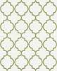 Graham dekor tapéta geometrikus csempe mintával fehér alapon zsályazöld színben