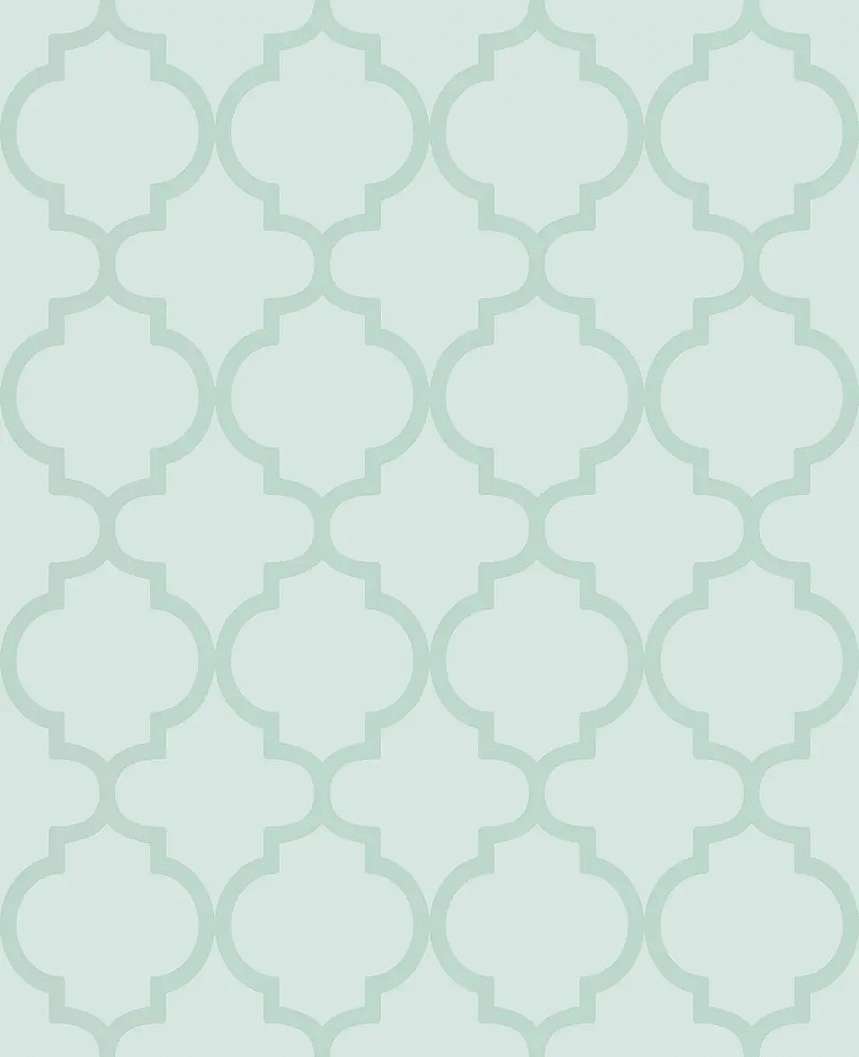 Graham dekor tapéta geometrikus csempe mintával kék színben