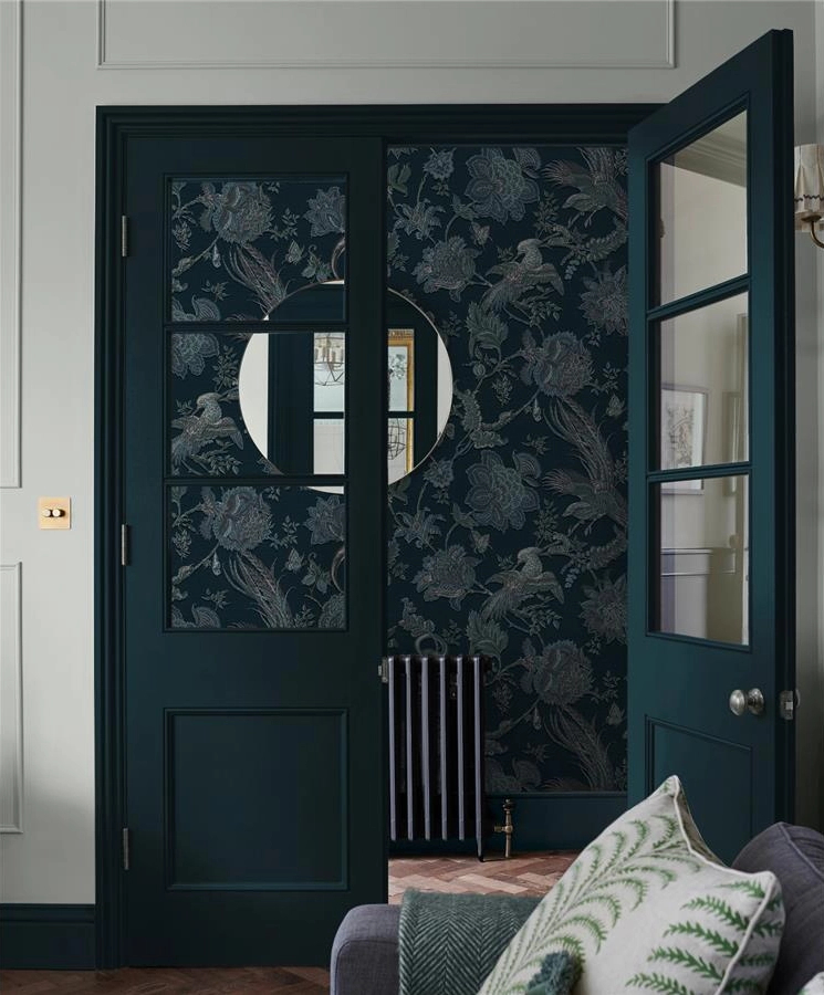 Graham dekor tapéta madár mintával kék színben 2 x 52cm szett