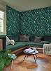 Graham dekor tapéta mezei virág mintával fenyőzöld színben