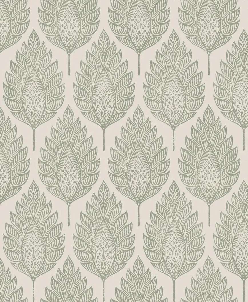 Graham dekor tapéta pálmalevél mintával világoszöld színben