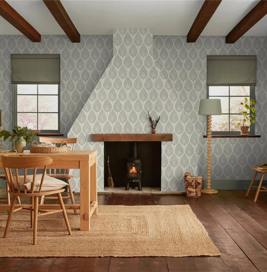 Graham dekor tapéta pálmalevél mintával világoszöld színben