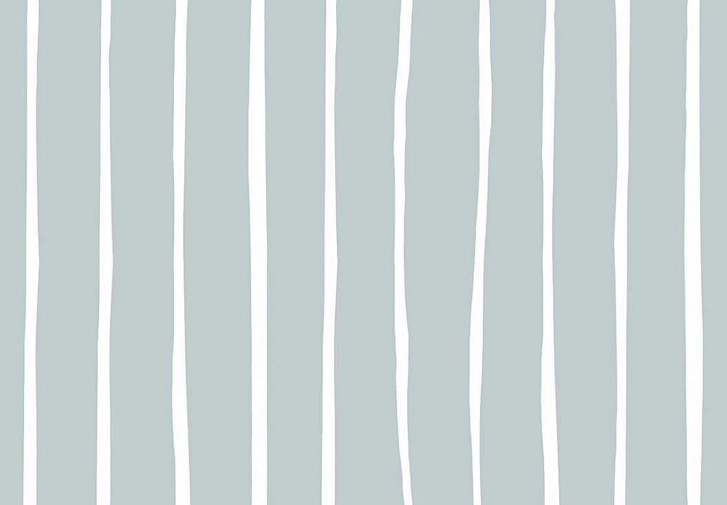 Gyerek dekor tapéta széles csíkos mintával kék színben