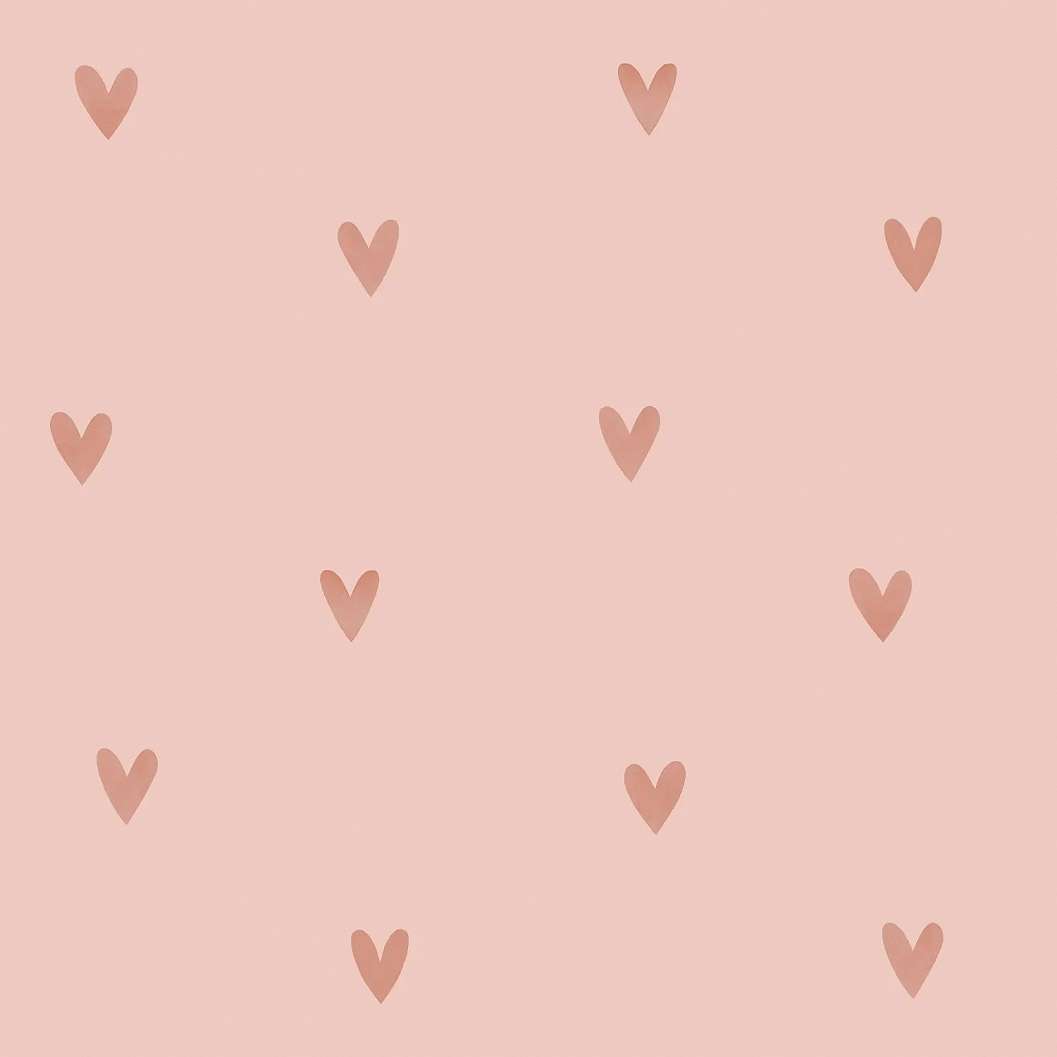 Gyerek dekor tapéta szivecske mintás rózsaszín színben