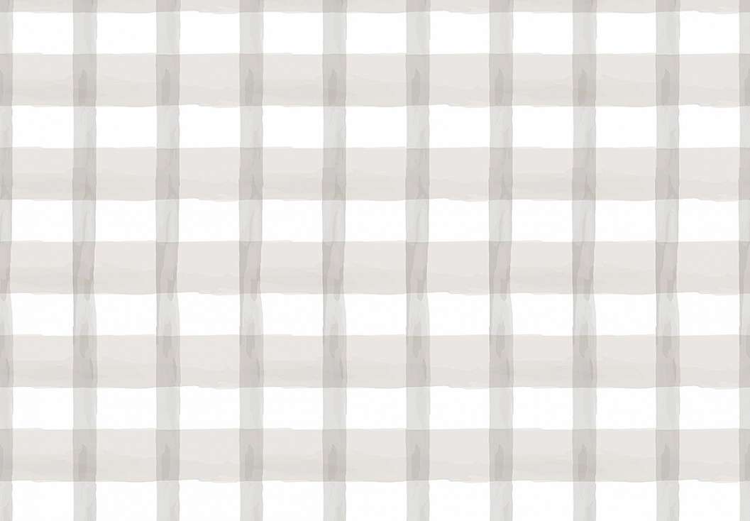 Gyerek dekor tapéta vegyes keresztbe csíkos mintával szürke színben