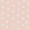 Gyerek dekor tapéta virág mintás rózsaszín és beige színben