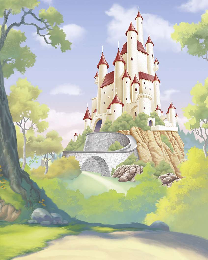 Gyerek fotótapéta Disney hercegnő kastély