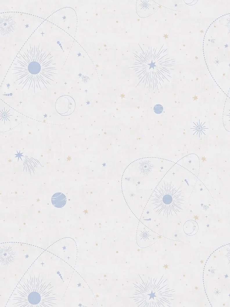 Gyerek tapéta bolygós csillagos mintával vinyl mosható