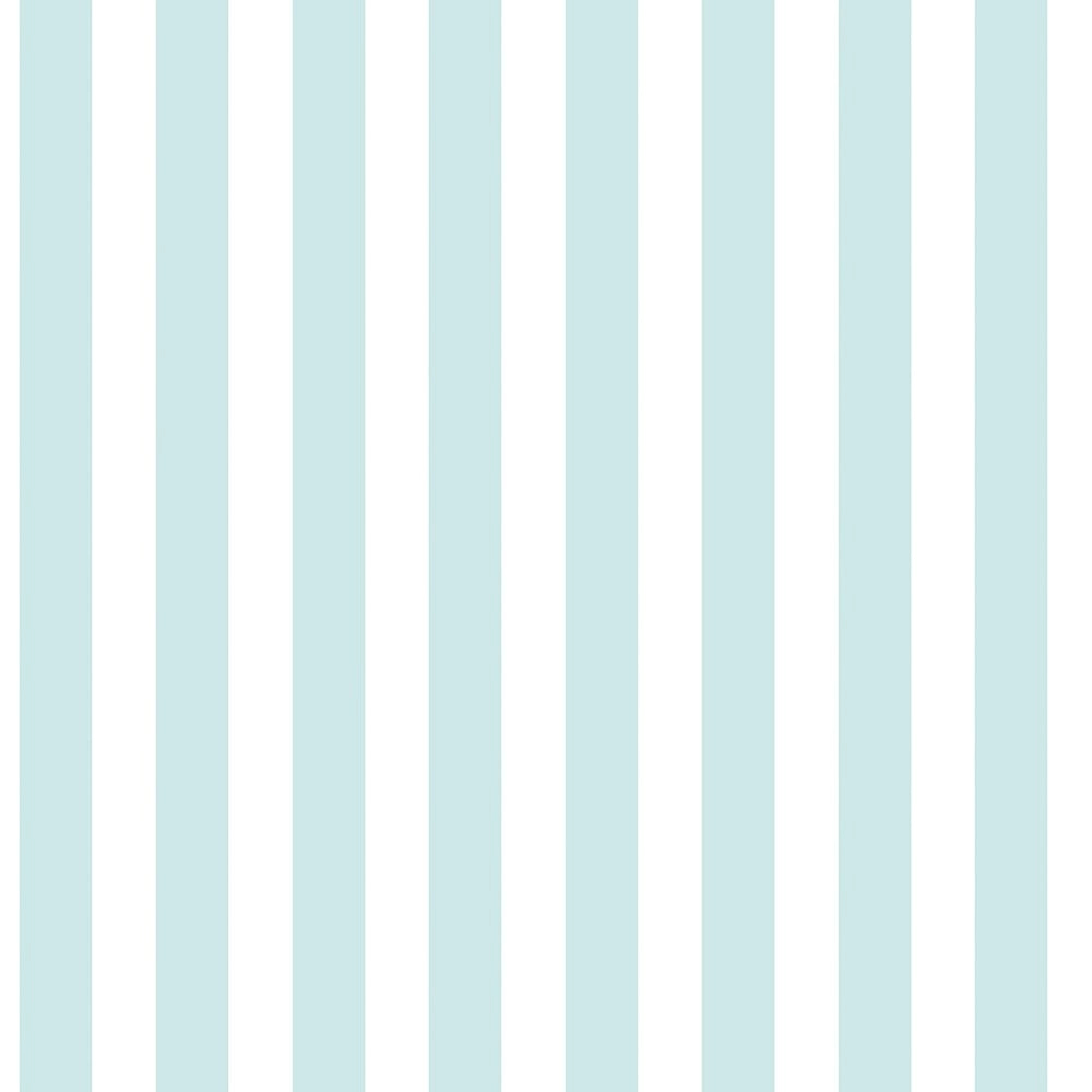 Gyerek tapéta csíkos mintával türkiz színben
