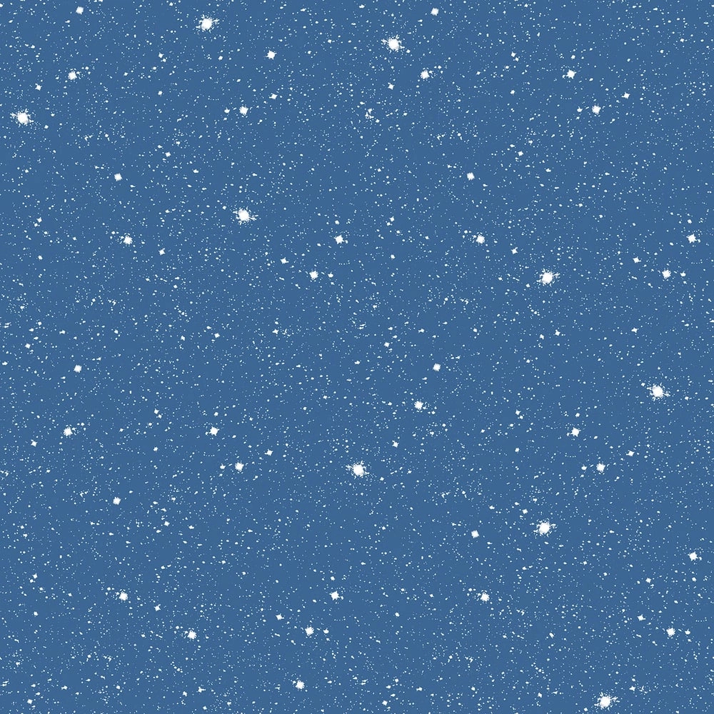 Gyerek tapéta csillagos mintával kék színben