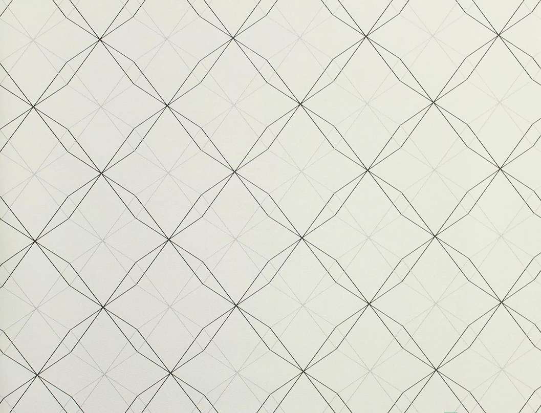 Gyerek tapéta geometriai mintával fekete fehér színben