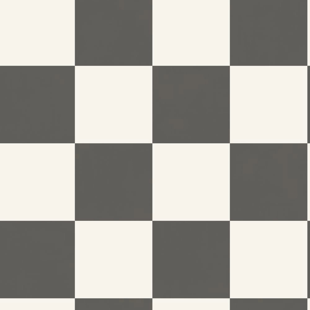 Gyerek tapéta kockás mintával fekete-fehér színben