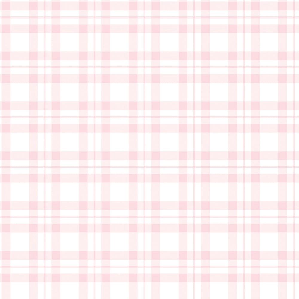 Gyerek tapéta kockás mintával rózsaszín színben