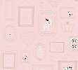 Gyerek tapéta rózsaszín színben kedves kollázs állat mintával