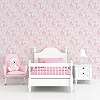 Gyerek tapéta sellő mintával rózsaszín színben