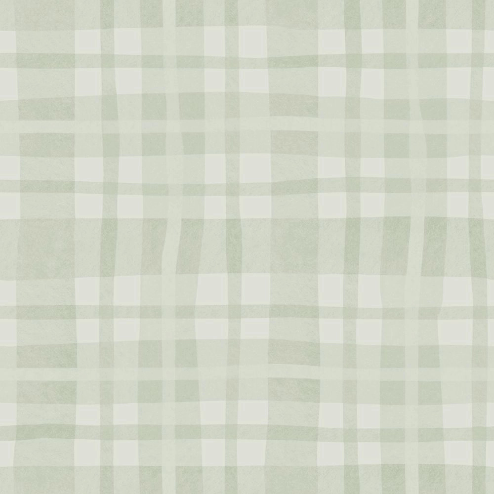 Gyerek tapéta skótkockás mintával zöld színben