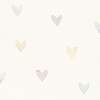 Gyerek tapéta szívecske mintával pasztel kék színben