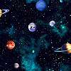Gyerek tapéta világegyetem és a naprendszer bolygóinak mintáival