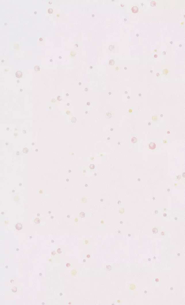 Gyerek tapéta vízfesték hatású pöttyös mintákkal barack színvilágban