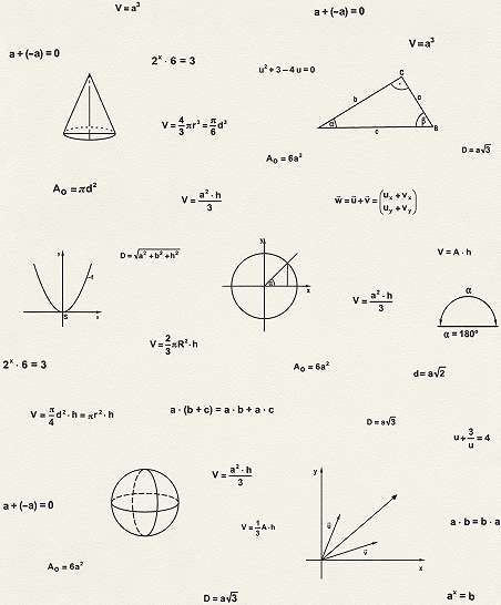 Gyerektapéta matek egyenletekkel kis zseniknek