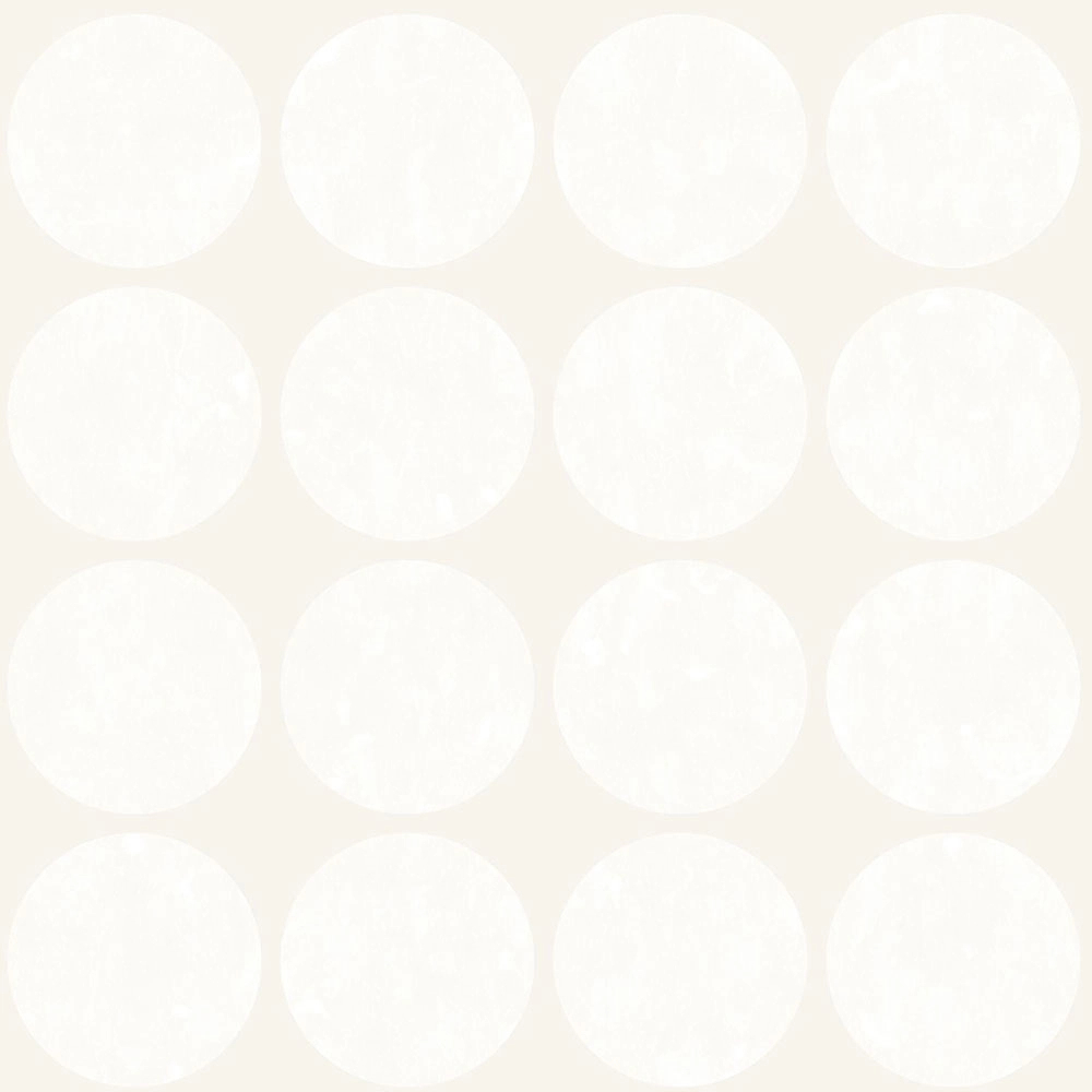 Gyöngyházas fehér minmál design tapéta kör geometrikus mintával
