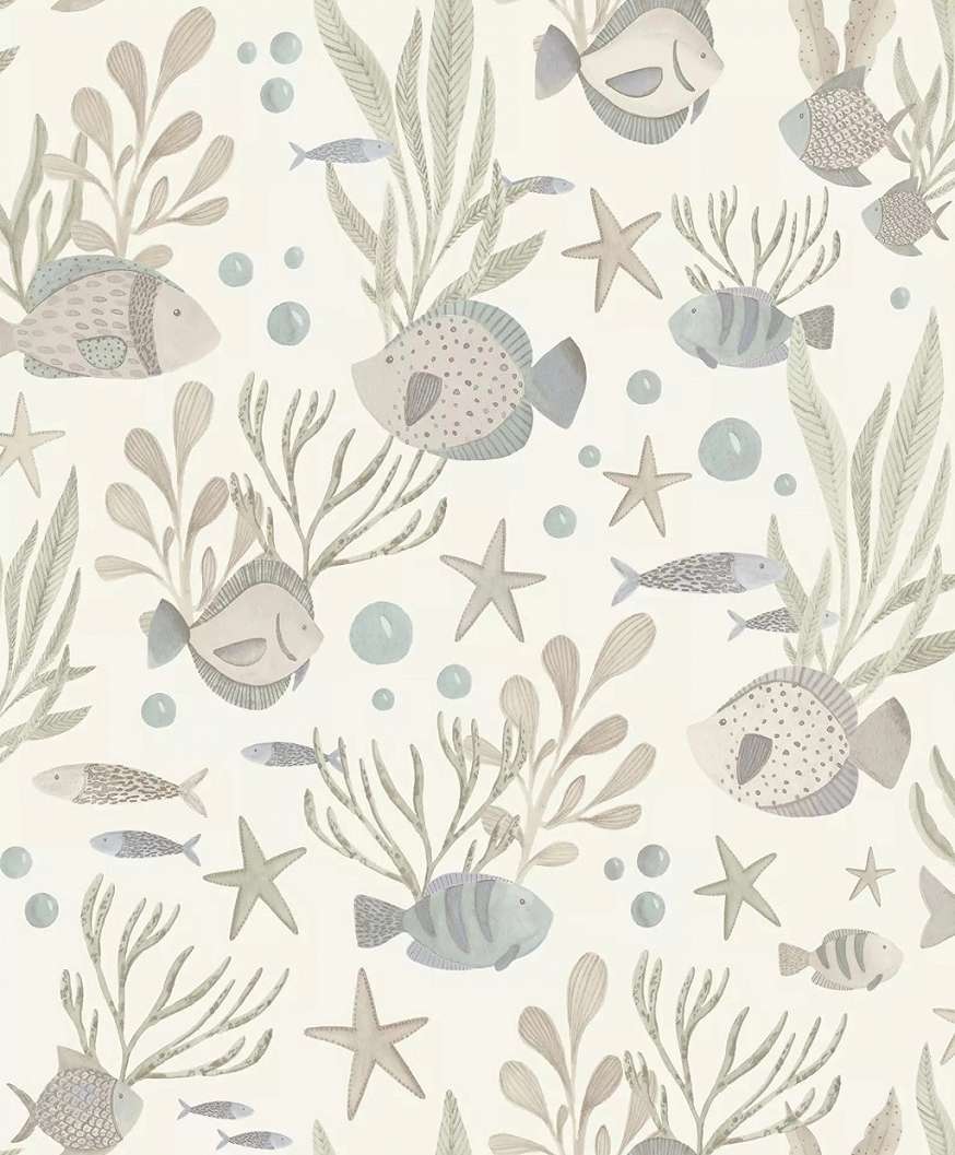 Halacska mintás vinyl gyerek tapéta