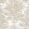 Hálószobai design tapéta faág mintával fehér arany színekkel