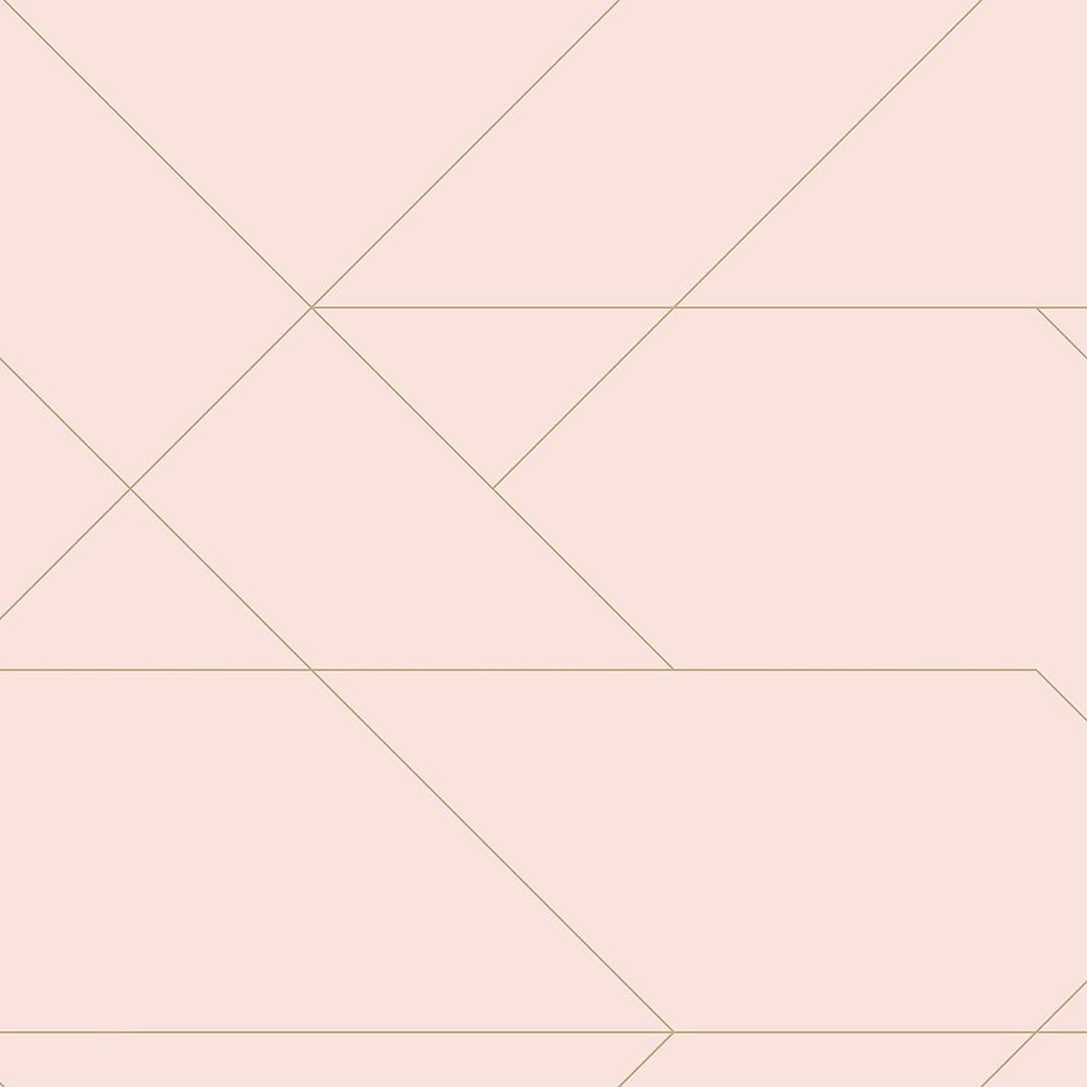 Halványrózsaszín minimál tapéta geometriai mintával