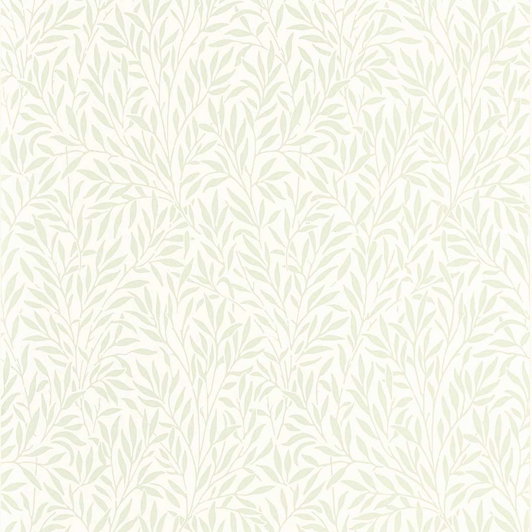 Halványzöld finom levél mintás casadeco design tapéta