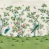 Harlequin chinoiserie stílusú botanikus madár mintás posztertapéta