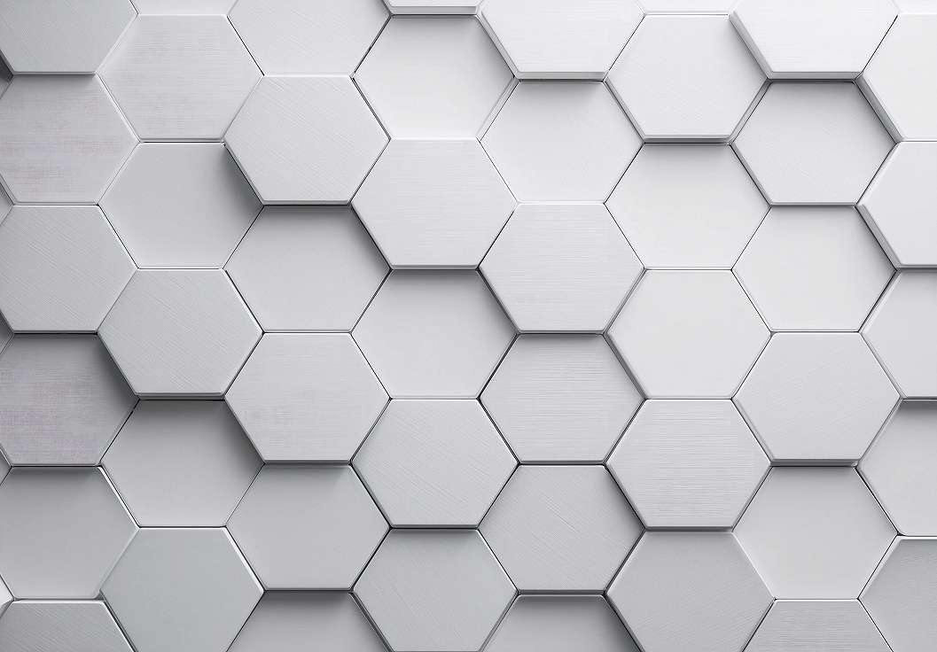 Hexagon 3D mintás fotótapéta 368x254 vlies
