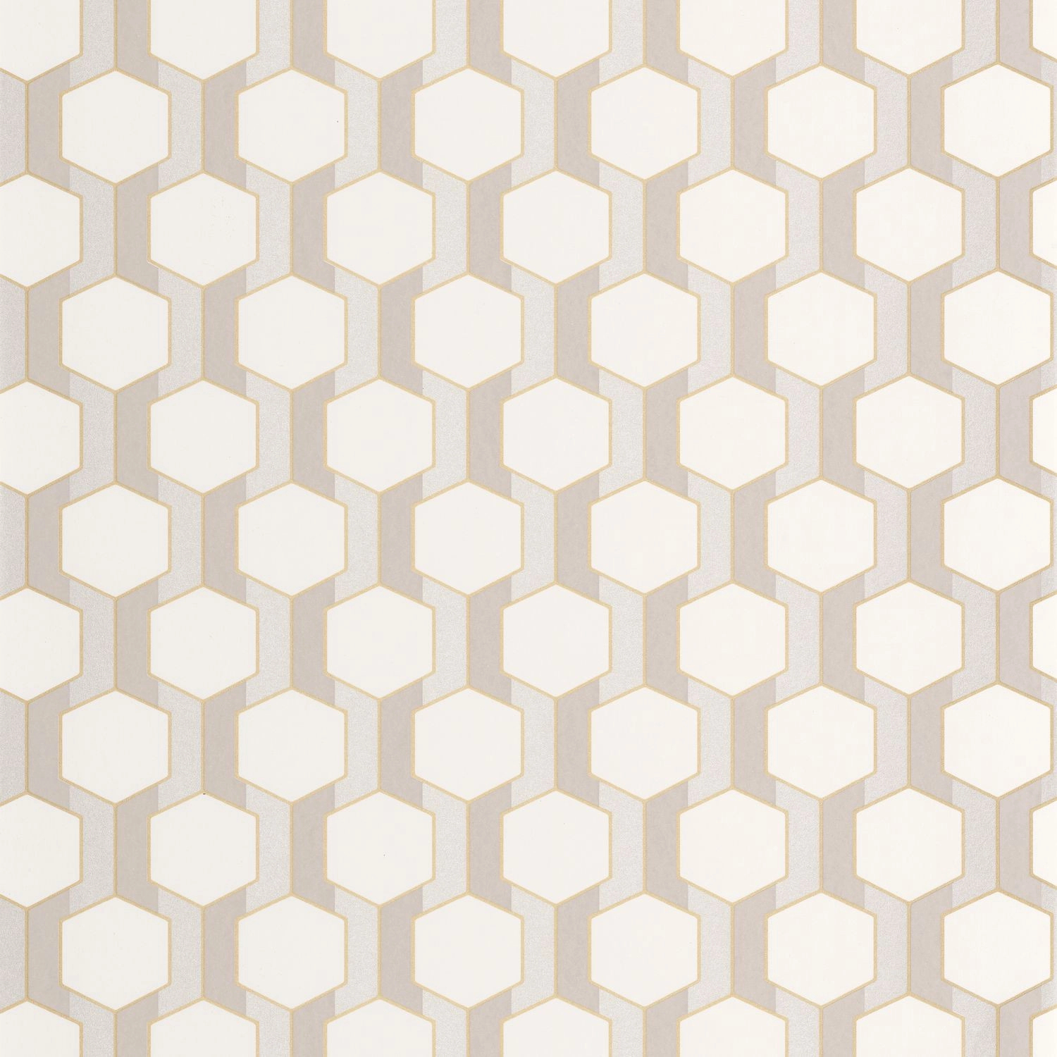 Hexagon mintás elegáns design tapéta natur színben | Tapéta Trend ...