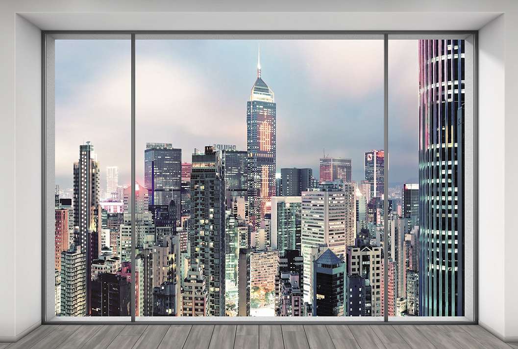 High-Tech felhőkarcolók fali poszter