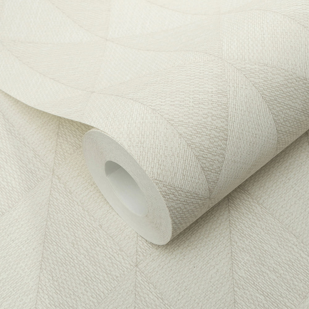 Homok színű geometria mintás design tapéta