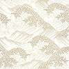 Hullám mintás fehér arany elegáns design tapéta