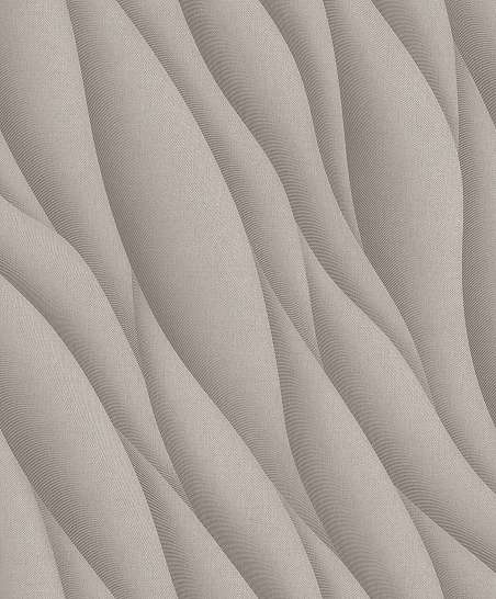Hullám mintás modern taupe színű design tapéta