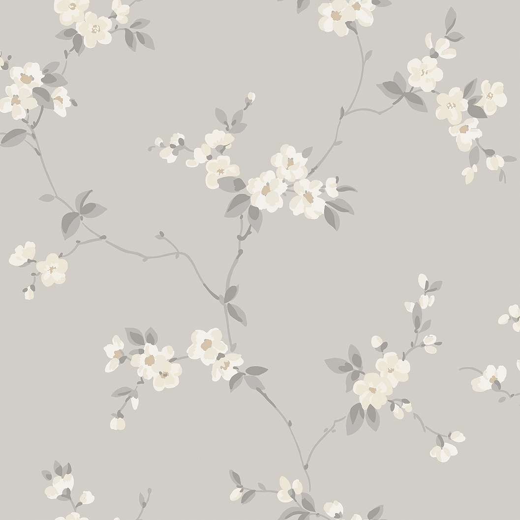 Inda klasszikus virágmintás design tapéta, Engla mineral grey