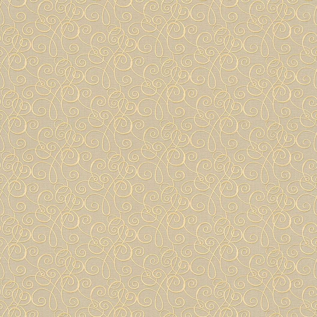 Inda mintás arany-bézs színű tapéta