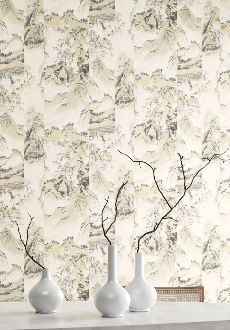 Japán stílusú hegység mintás vlies design tapéta