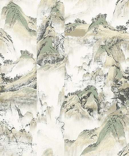Japán stílusú hegység mintás vlies design tapéta